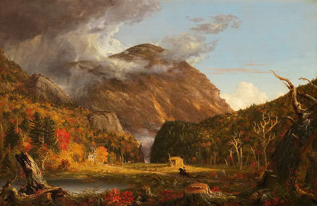 A View of the Mountain Pass Called the Notch of the White Mountains in Detail Thomas Cole